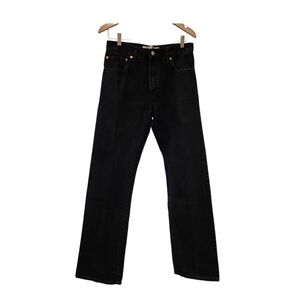 Men's Levi's 517 Black Denim Jeans Bootcut 32 x 34